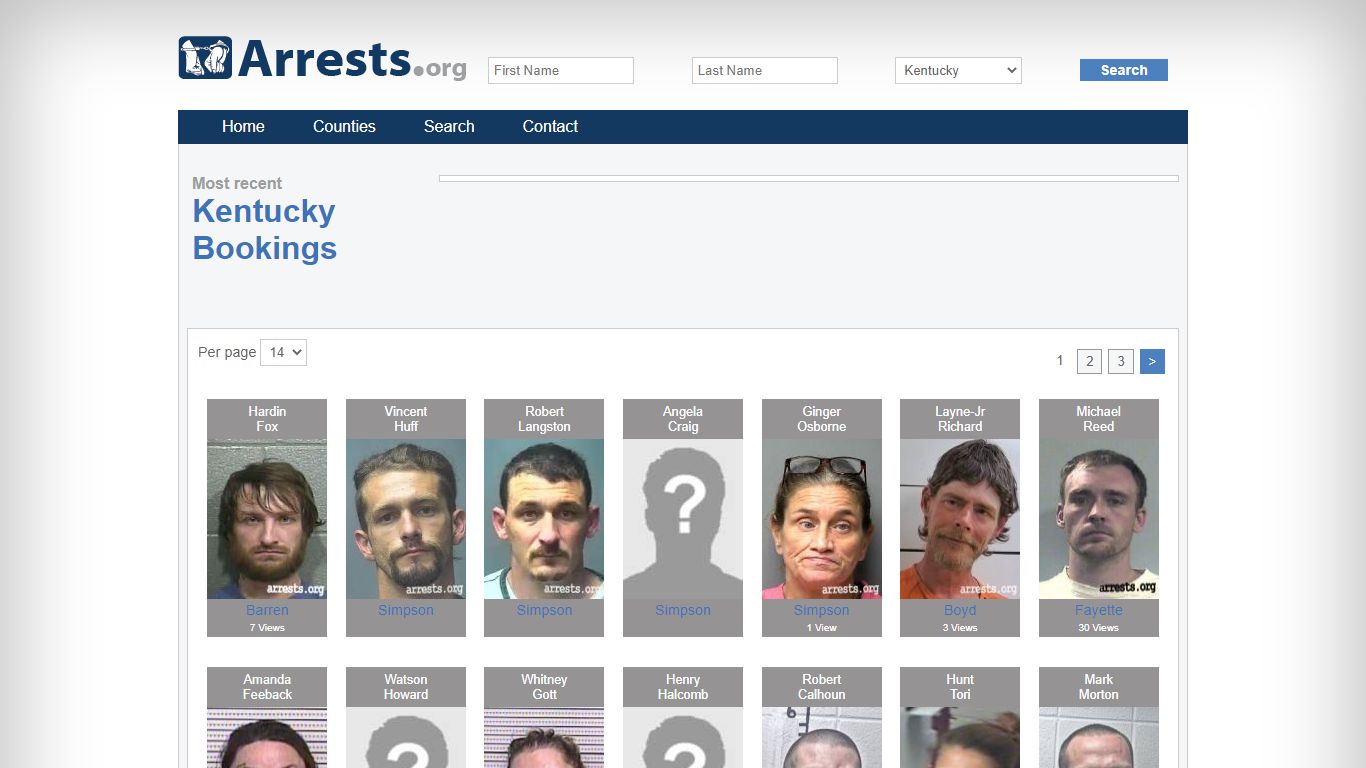 Kentucky Arrests and Inmate Search